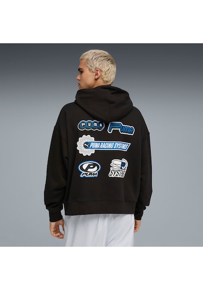 Future.puma.archıve Graphıc Boxy Unısex Kapüşonlu Sweatshırt 632078 01 Siyah