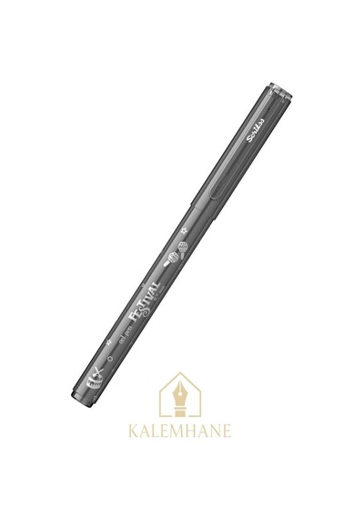 Kalemhane Scrikss Siyah Festival Roller Kalem - Dış Renk İle Yazı Rengi Aynıdır Siyah