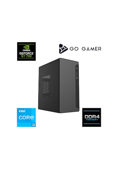 Go Gamer E37 i3-10100F 16 GB 512 GB SSD GT730 Free Dos Oem Paket Masaüstü Oyuncu Bilgisayarı