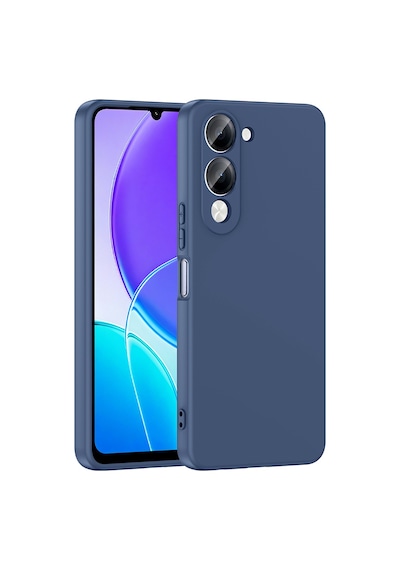 Zore Vivo Y04 Kılıf Zore Mara Lansman Kapak - Lacivert