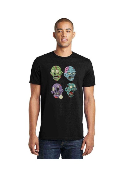 One Piece Zombie Baskılı Siyah Erkek Tshirt (528849664)