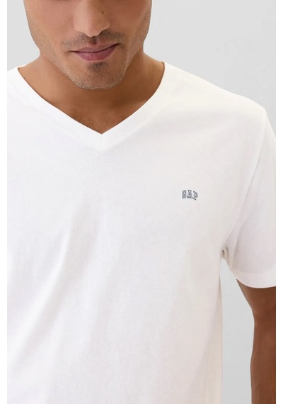 Gap V-frch Everyday Soft Erkek Tişört Beyaz