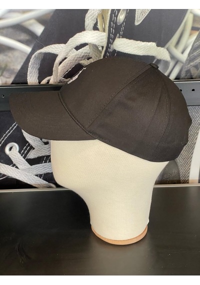 Hamze Polo Nakışlı Gabardin Kumaş Unisex Cap Şapka Siyah - Beyaz