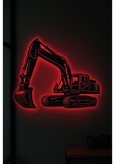 Led Işıklı Ekskavatör İnşaat Temalı İş Makinesi Tablosu Dekoratif Duvar Dekoru Kırmızı - 801016783 Kırmızı Led Işıklı Ekskavatör İnşaat Temalı İş Makinesi Tablosu Dekoratif Duvar Dekoru Kırmızı - 801016783 Kırmızı
