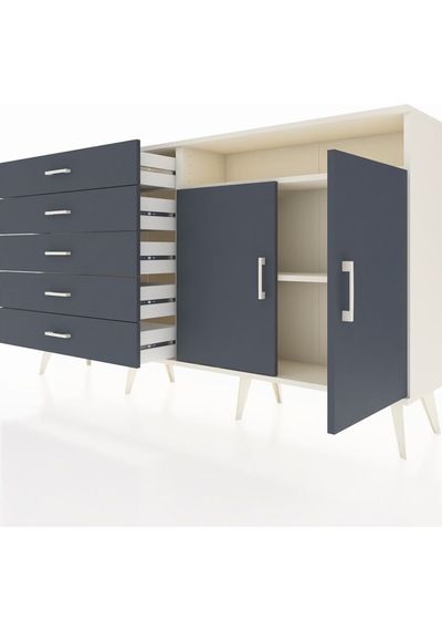 Arges Konsol 2 Raflı 5 Çekmeceli 2 Kapaklı 176x30x99 Aytaşı-antra Aytaşı-antrasit Arges Konsol 2 Raflı 5 Çekmeceli 2 Kapaklı 176x30x99 Aytaşı-antra Aytaşı-antrasit