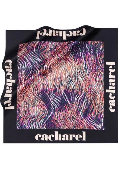Cacharel İpek Eşarp Twill - 8628313-921 Lacivert Mor Lacivert Mor
