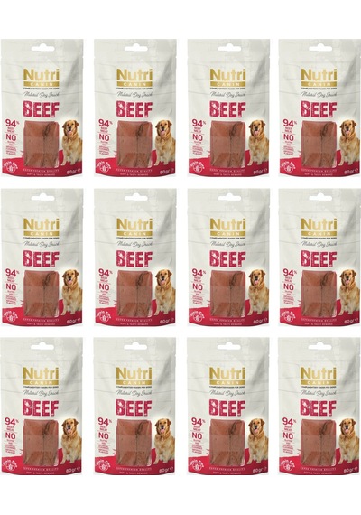 Nutri Canin Sığır Fileto Tahılsız Köpek Ödülü 80 G X 12 Adet