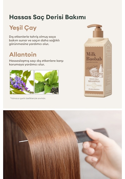 Kuru Saçlara Özel Yoğun Nemlendirici Şampuan Mılk Baobab High Cera Shampoo Pear&freesia
