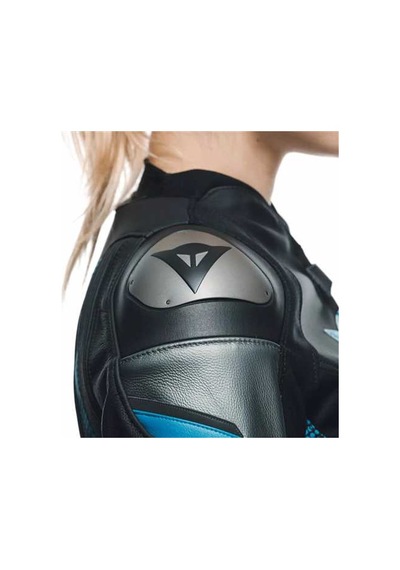 Dainese Daınese Ceket Deri/avro 5 Leather Jacket Wmn Blk Teal Ant