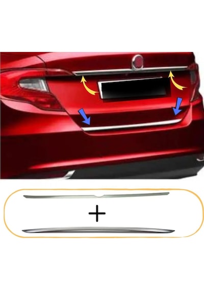Fiat Egea Krom Bagaj Çıtası+bagaj Alt Çıtası 2015 Üzeri Paslanmaz Çelik