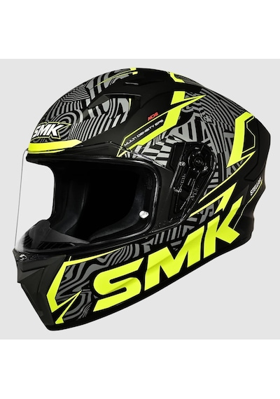 Smk Stellar-s01 Fury Kapalı Kask Ma264 Siyah Sarı