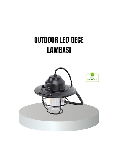 Retro Kamp Lambası Su Geçirmez Taşınabilir Gece Işığı Uzun Pil Ömürlü Çok Renkli