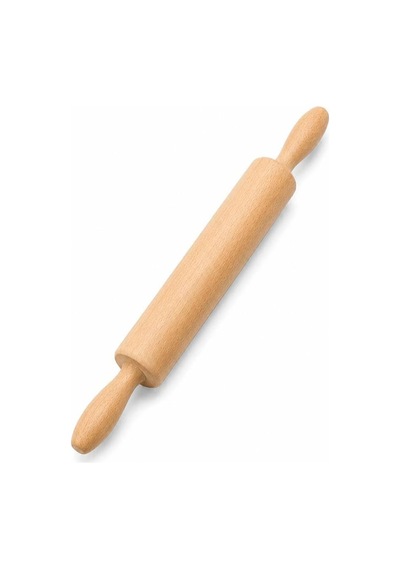Merdane Hamur Açma Oklavası Hamur Açıcı Merdane Pürüzsüz Oklava Pizza Börek Açma, 40 Cm