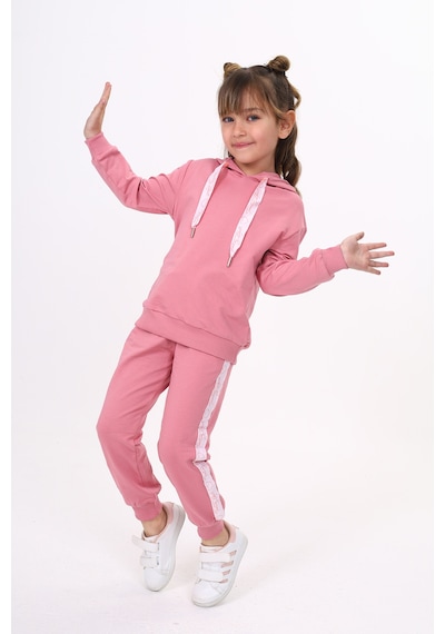 Toontoy Kids Toontoy Kız Çocuk Eşofman Takım Gül Kurusu Gülkurusu