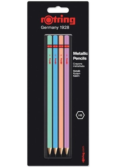 Rotring Metalik Kurşun Kalem 4'lü Blister