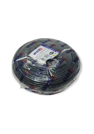 Onli Cat6 Kablo 24AWG Dış Ortam 100mt Siyah