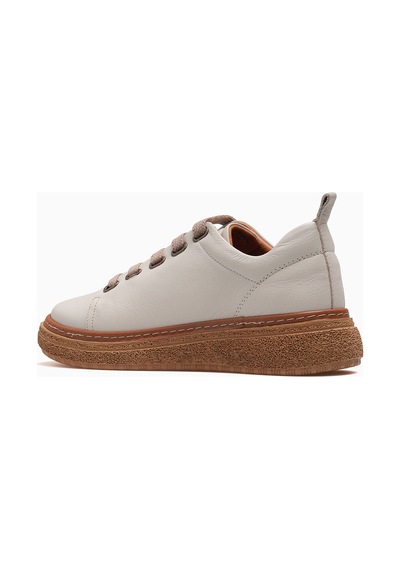 Mammamia Kadın Deri Günlük Sneaker Ayakkabı 26y D26ya-7750 Bej Bej