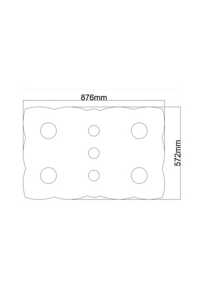 Motifpiyer Tavan Spot Göbek Tsg-52-düz-dm-7 90Cmx56Cmx4.5Cm
