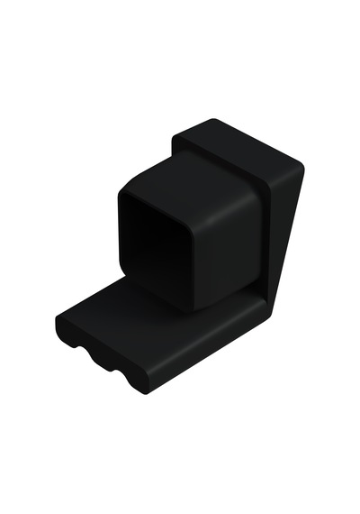 Cateksss 25x25 Mm Yan Izgara Pabuç 1.2 Siyah - 20 Li Paket