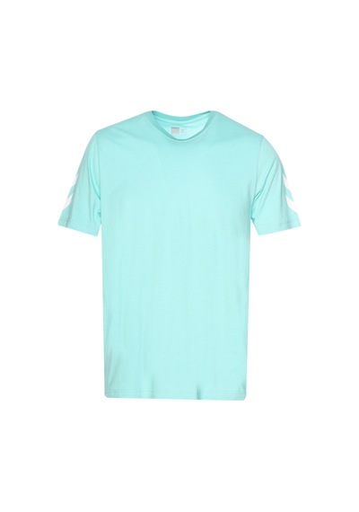 Hummel Elemental Chevron Cotton Tee Kısa Kollu Tişört 911946-9951 Mavi