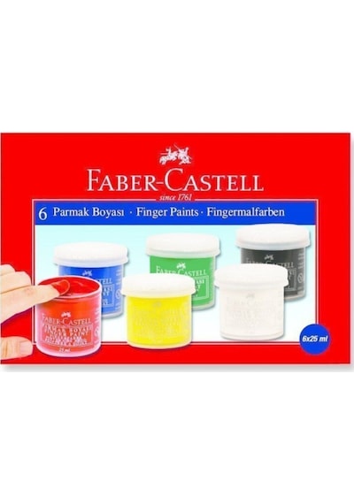 Faber-castell Parmak Boyası 25ml 6 Renk