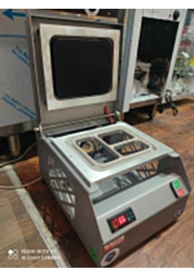 Makropack 3 Gözlü Paslanmaz Tabak Kapatma Makinesi