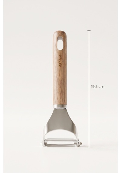 Acar 10177 Elitecraft Paslanmaz Çelik Soyacak - 19 Cm Gümüş