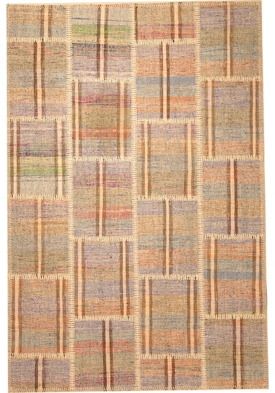 Patchwork El Dokuma Anadolu Halısı (431084393) Bej - Krem