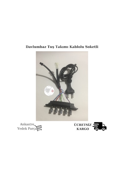 Davlumbaz Aspiratör Kablolu Soketli Tuş Takımı Yeni Tip Şalter - 419354111