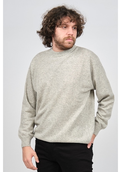 Ida Erkek Lambswool Bisiklet Yaka Kazak 0593154 Gri Gri