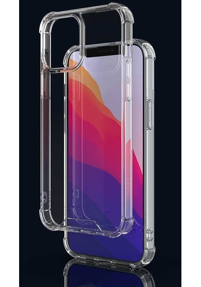 Noktaks - İphone 13 Pro Max Uyumlu Kılıf Şeffaf Koruyucu Nitro Anti Shock Silikon - Renksiz - T19180