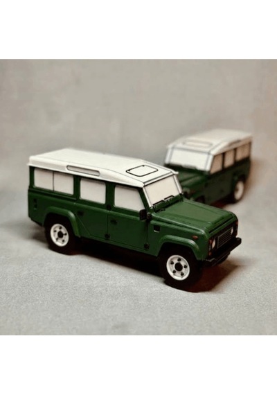 Arazi Aracı Haki Model 110 Kiti, Demonte Kendin Yap Dıy Off-road Hobi Parçalı Oyuncak, Ofis Ve Masaüstü Dekoratif Hediyelik Koleksiyon Eşyası 15x14 Cm
