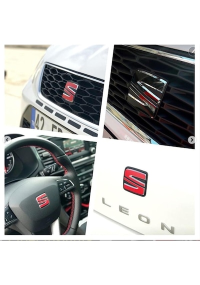 Seat Leon Mk2/Mk3 Amblem Stıcker Seti Seat Leon Mk2/Mk3 Amblem Stıcker Seti