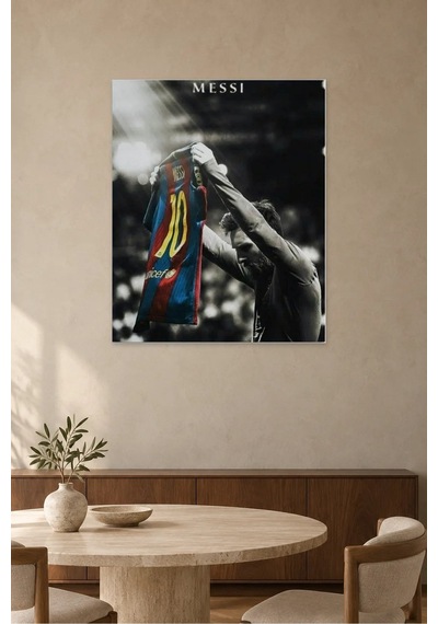 Fida Messi 10 Numaralı Formayı Kaldırırken Canvas Tablo