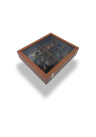 Richbox 10'lu Gözlük Kutusu Taba