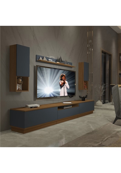 Decoraktiv Trendstyle 270das Mdf Tv Ünitesi Tv Sehpası Ceviz - Antrasit
