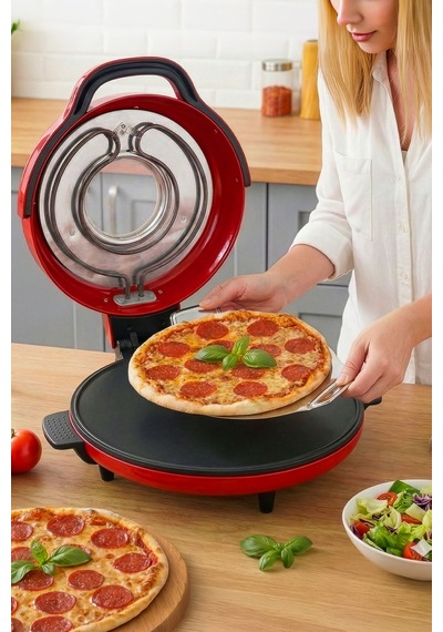 Lorenzo Pietra 12in1 Pizza Makinesi Lahmacun Tandır Ekmeği Bazlama Ve Fırın Yemekleri + Tepsi