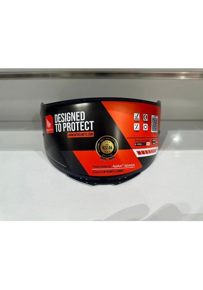 Kask Camı Mt V-14b Siyah Revenge 2 S 22,06 Yeni Nesil Smoked Siyah