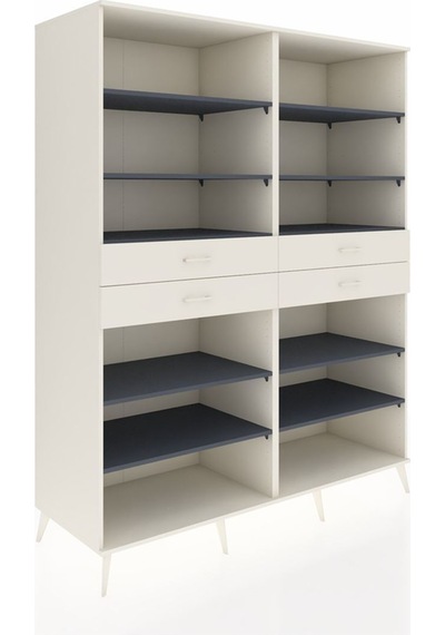 Kronos Gardrop 10 Raflı 4 Çekmeceli 176x59x221 Aytaşı-antrasit/aytaşı Antrasit/aytaşı Kronos Gardrop 10 Raflı 4 Çekmeceli 176x59x221 Aytaşı-antrasit/aytaşı Antrasit/aytaşı