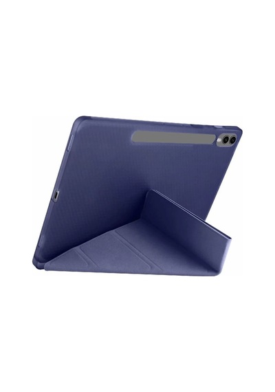 Bezos Samsung Galaxy X610 Tab S9 Fe Plus 12.4 Kılıf Kalemlikli Mars Tablet Kılıfı - Lacivert Mmbz
