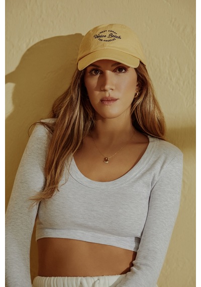 Los Ojos X Melodi Beyaz Pamuklu Fitilli Uzun Kollu Crop Spor Bluz Long Sleeve Beyaz