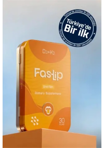 Fastlip D3 & K2 Vitamini Strip Form 30 Film Tablet