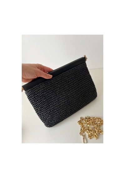 Bolca Emek El Emeği Kadın Hasır Clutch Çanta Siyah - 921765461 Siyah - 921765461 Siyah