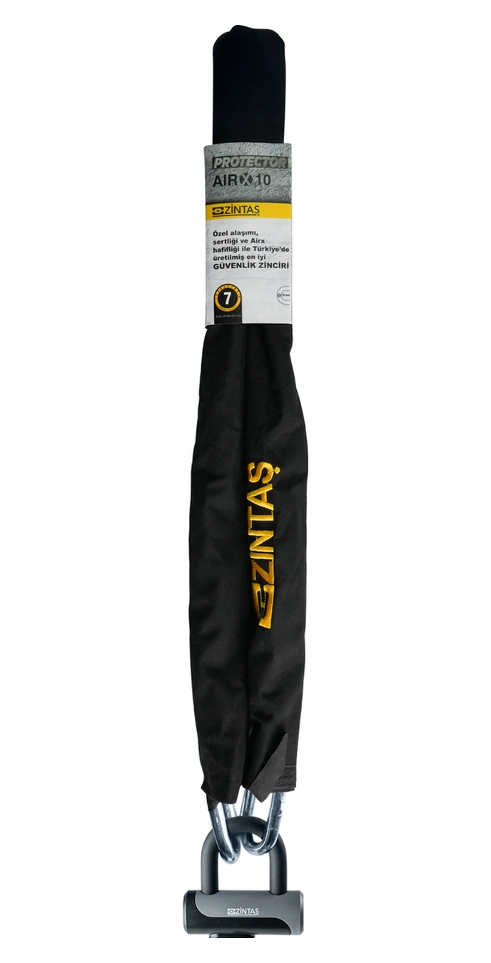 Airx10 Kesilmez Motosiklet Çelik Zincir Kilit 10mmx150cm