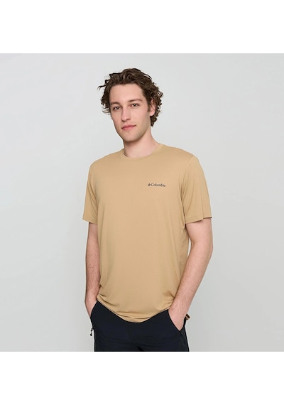 Columbia Tech Trail Utility Erkek Kısa Kollu Tişört-7857 Kahverengi