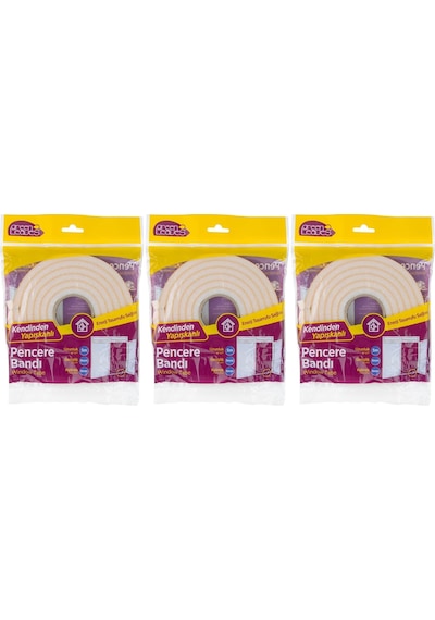 Greenleaves Süngerli Pencere Bandı 5 Metre 3 Lü Set 5 Metre