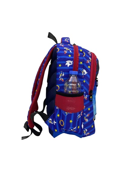 Yeni Sezon Speed Desenli 2' Li Erkek Okul Çantası + Beslenme Çantası Seti MAvi
