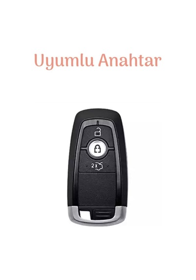 Gma Keys Lüx Ford Kuga Mustang Fusion Ecosport F150 F250 Ranger Nano Anahtar Kılıfı Siyah Gold