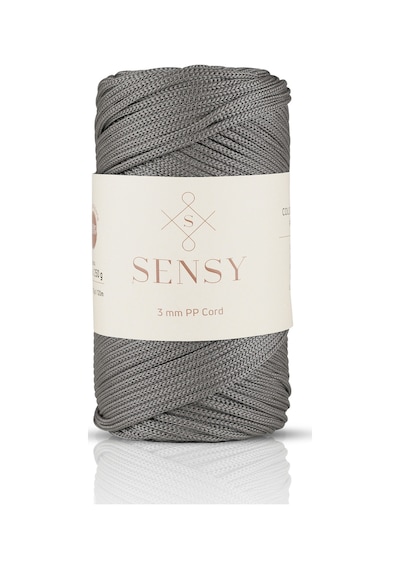 3 Mm - 250 Gr Polyester Makrome Ipi Gri 120 M Polyester Makrome Ip Supla Ip Ve Çanta Ipliği