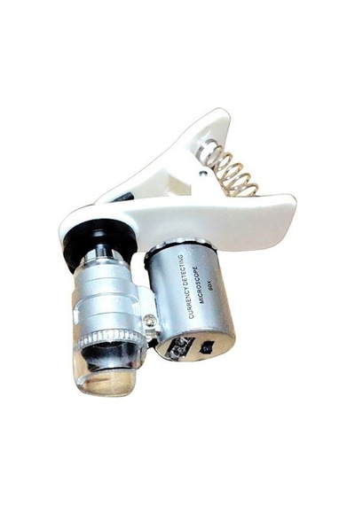Hobi Aracı Bireysel Kullanım Telefon Uyumlu -evrensel Led Işıklı Mini Cep Mikroskobu No:9882-w